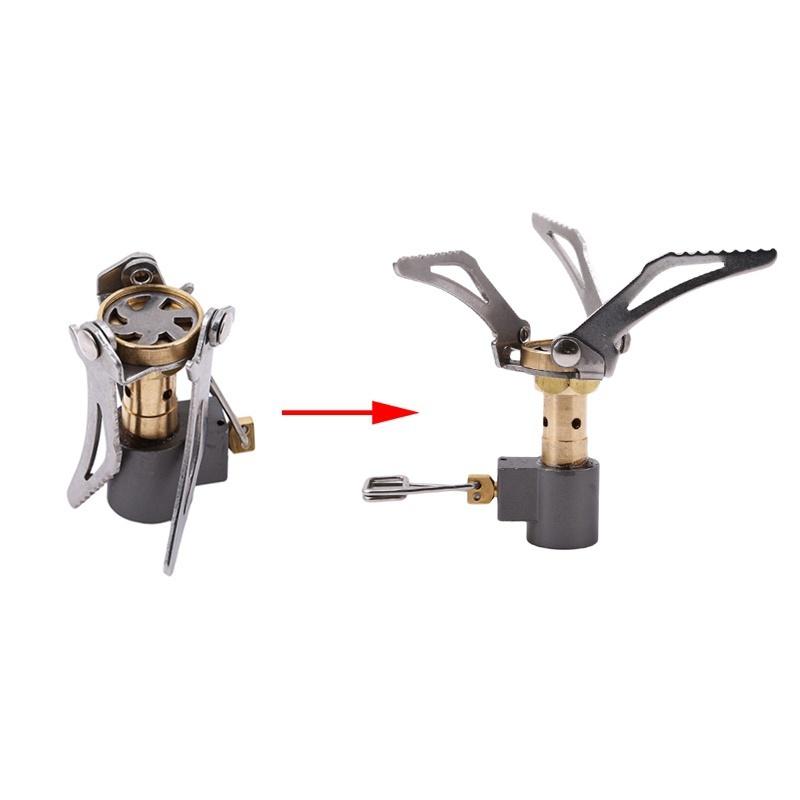 Кемпинговая плита, портативная мини-газовая плита, уличная посуда, плита для барбекю, пешего туризма, альпинизма