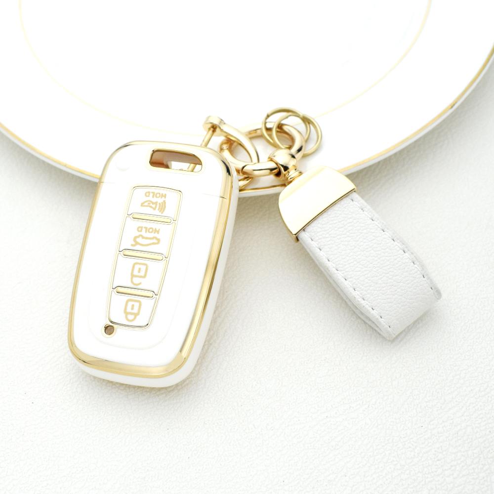 4-кнопочный чехол для смарт-ключа автомобиля, брелок для Hyundai IX35 Elantra Sonata 8 9, для Kia Sportage K5 K2 Sorento Optima Forte 2011-2016, брелок