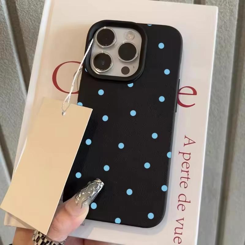 Персонализированный простой милый чехол для телефона в горошек для iPhone 17 Air 16 15 14 13 12 11 Pro Max Plus Mini SE 2020 2022 Прекрасный чехол