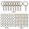 110/220Pcs Jewelry Making Jump Rings Key Ring Eye Pins Keychain Kits Key Chain Epoxy Resin