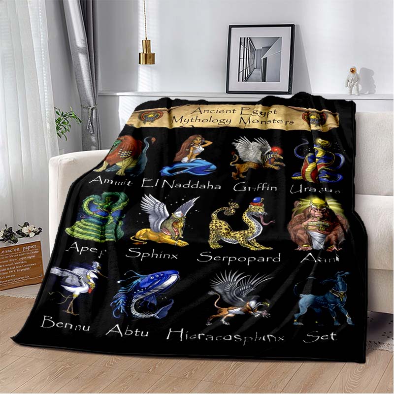Древний Египет, египетский Бог, одеяло, одеяло для дивана, украшение для спальни, гостиной, одеяло для кровати, одеяло для пикника
