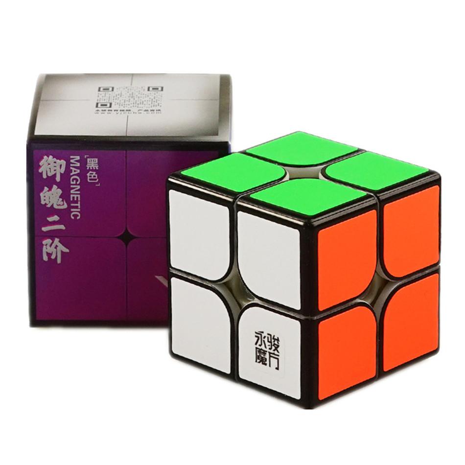 YJ MGC2 YuPo M 2x2x2 кубик 50 мм YongJun 2x2 MGC обучающая наклейка Magic Cube игрушки для маленьких детей