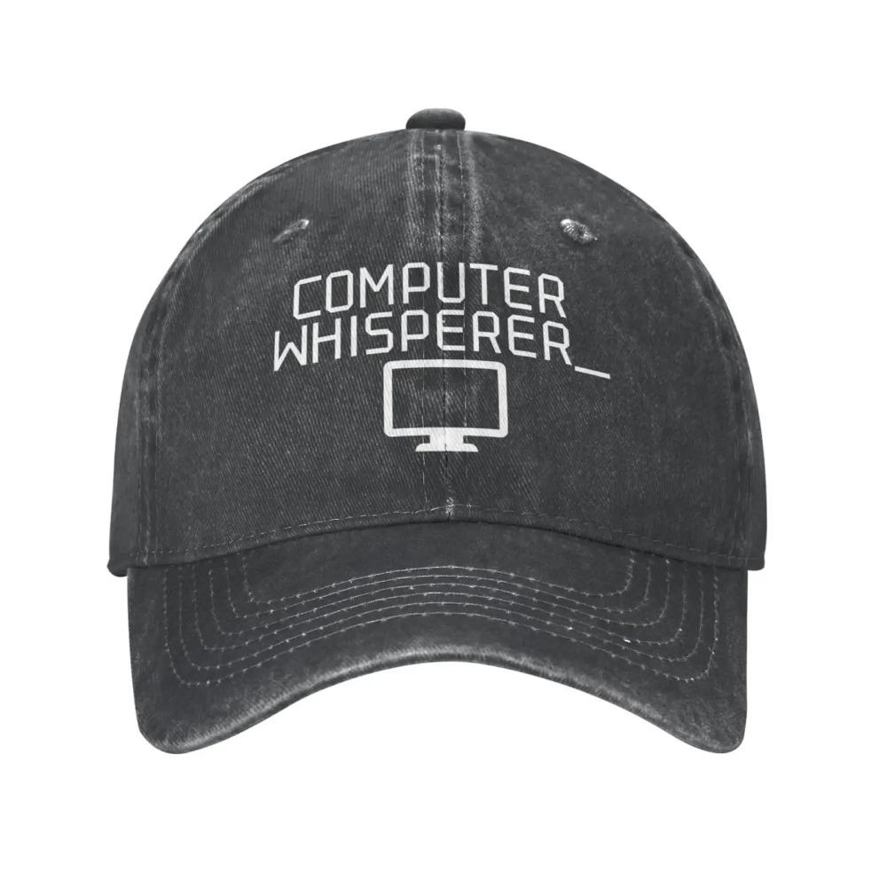 Tech Support Nerdes Geek Hats for Women Fashionable Computer Whisperer Retro Cap for Mens Workout Caps