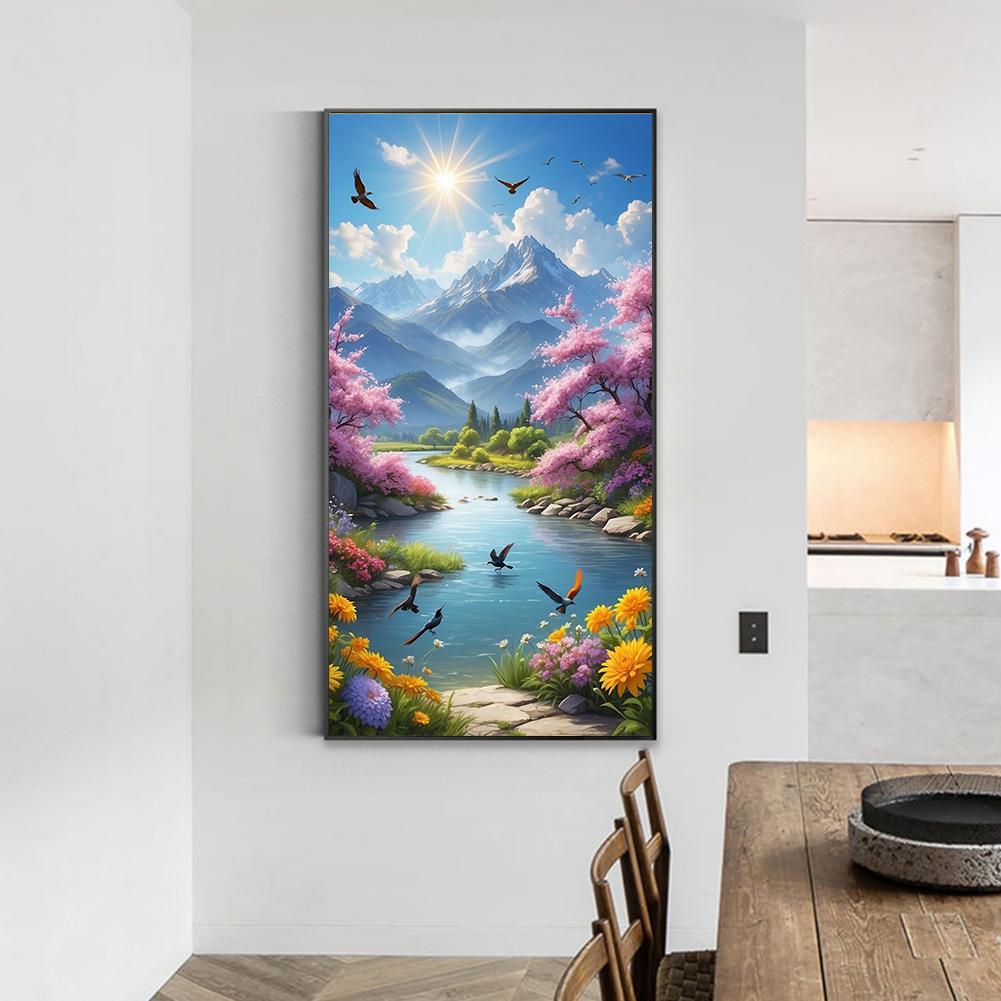 EY# Набор для рисования по номерам на холсте DIY Картина маслом Пейзаж Декор для дома