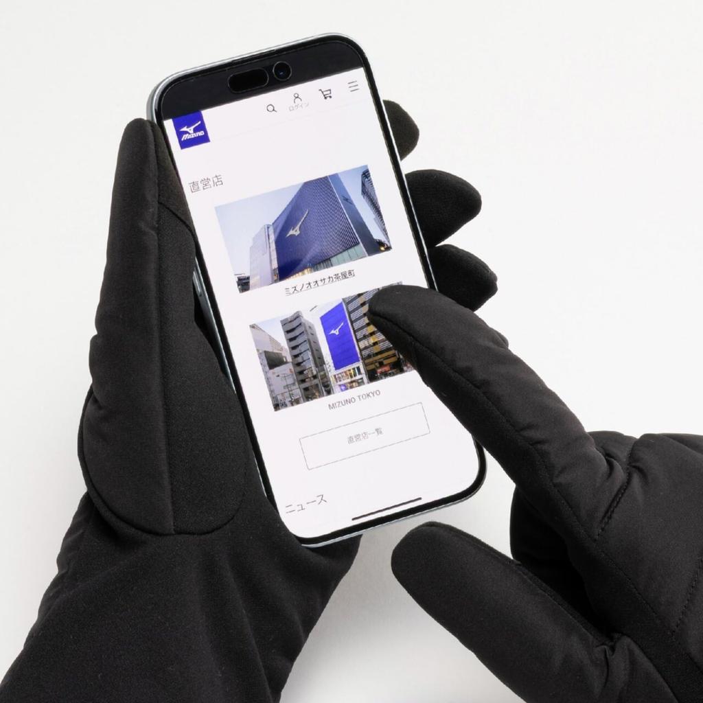 Training Wear Padded Gloves (Touchscreen Compatible), 32JYC609, Unisex, Black, Size M