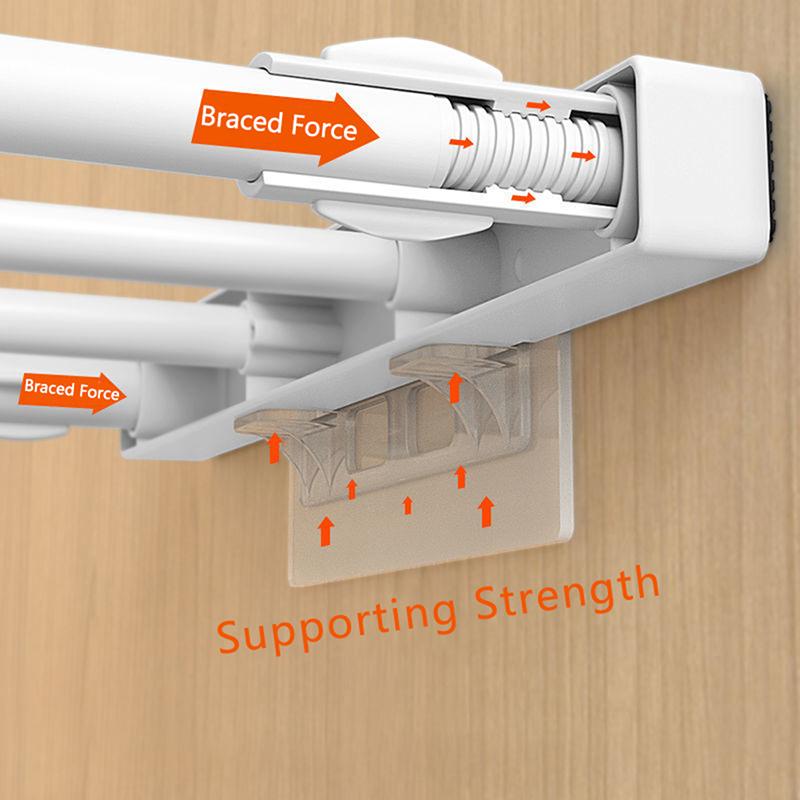 1 шт., клейкие колышки для полки, пластиковые зажимы для полки шкафа, настенная вешалка для кухни, аксессуары для ванной комнаты