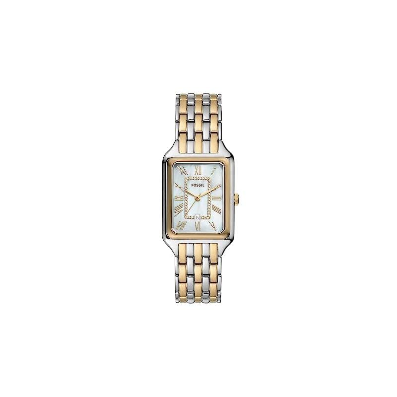 Женские часы Fossil RAQUEL ES5305, серебристые и золотистые
