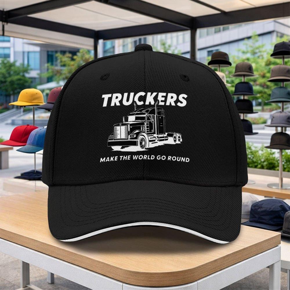 1pc Adjustable Duckbill Baseball Cap With Truck Print Lightweight Suitable For Outdoor Sports Cycling Music Festivals Gym