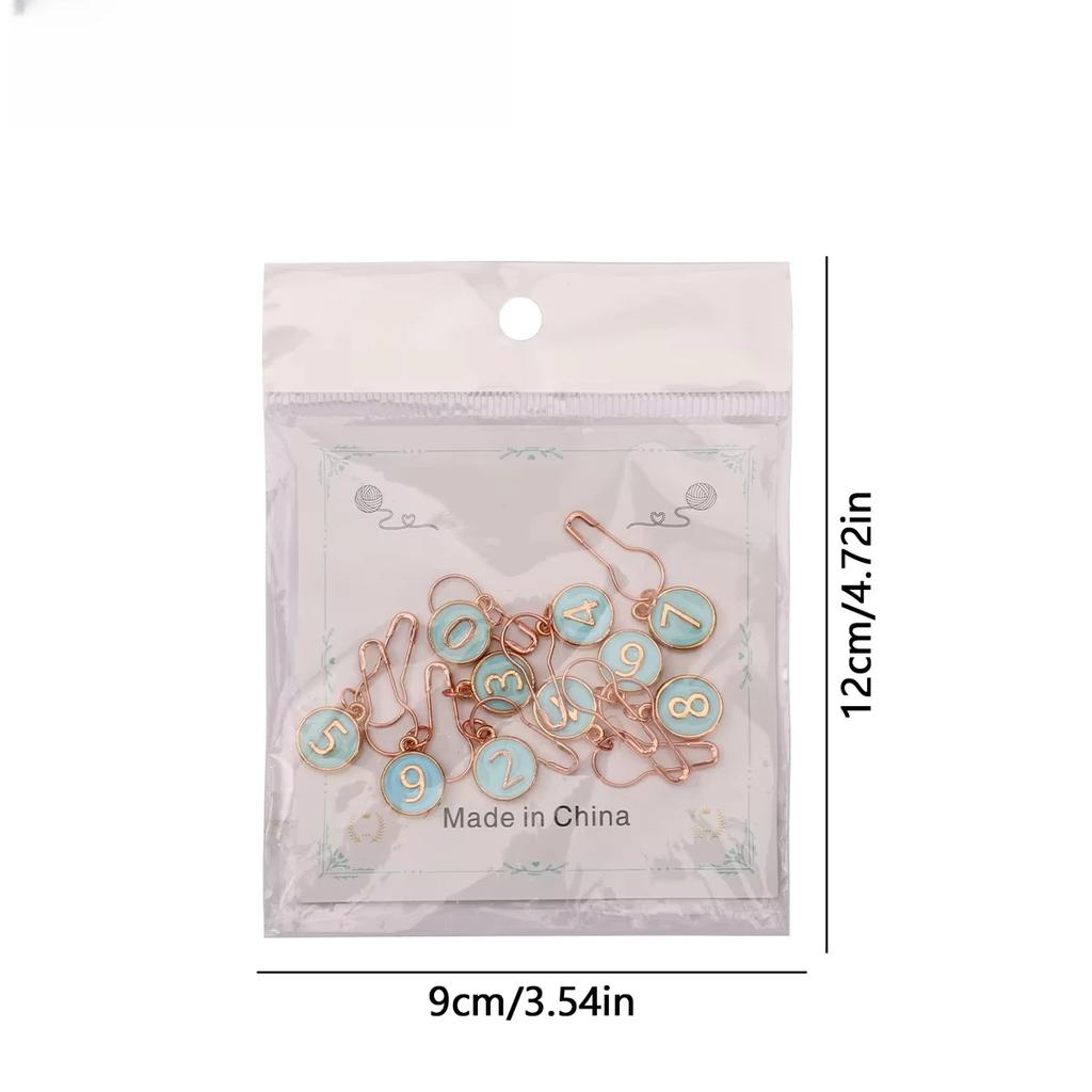 10Pcs/Pack Knitting ToolsKnitting Sweater Stitch MarkersSweater CounterMarker NumbersDon't Button Accessories