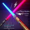 Популярная меняющая цвет светящаяся металлическая лазерная игрушка-световой меч со звуковыми и световыми эффектами для дуэлей.