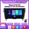 10 "Android автомобильное стерео радио для Nissan X-Trail T32 Qashqai 2013-2017 мультимедийный плеер DVD колонки головное устройство аудио WIFI 1 + 16 ГБ