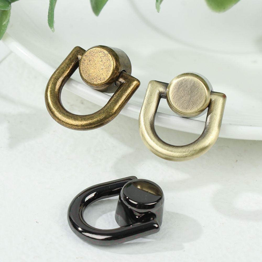 D Ring Bag Rivet Nail Buckle Tong Snap Handbag Belt DIY Metal Bag Rivet Nail Briefcase