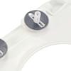 Soft Close Toilet Seat with Quick Release Mechanism White Square