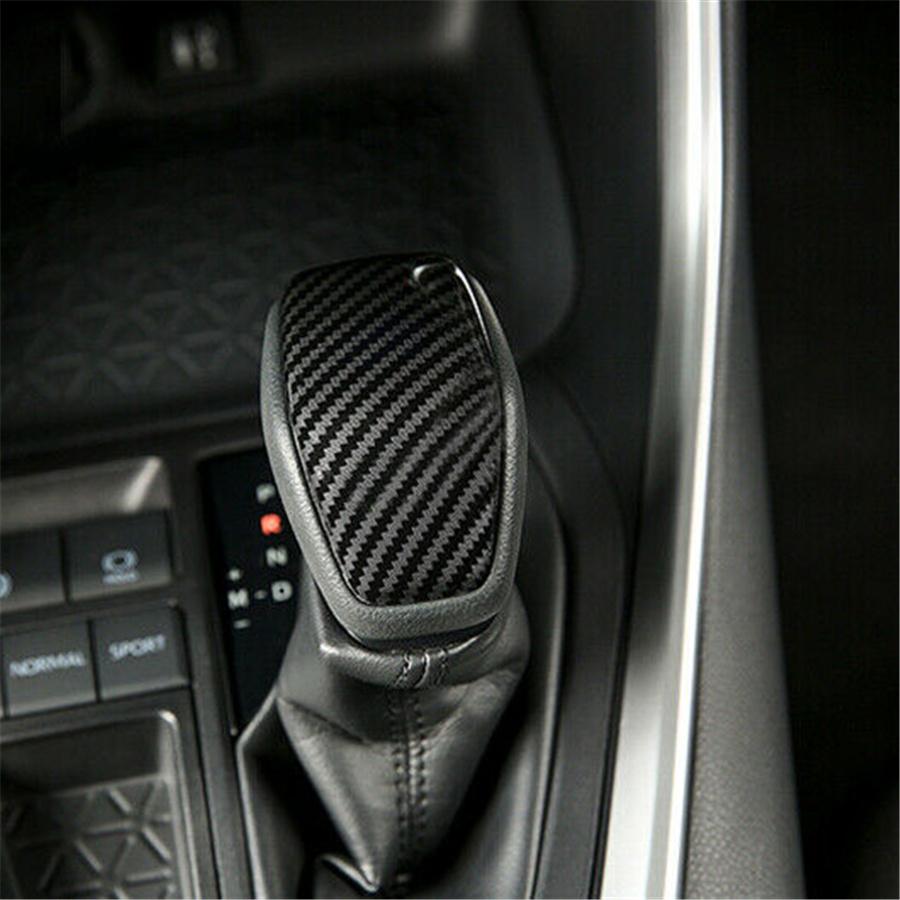 For 2019-21 Toyota RAV4 XA50 Gear Shift Knob Cover Accessories Carbon Fiber Look