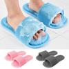 Foot Scrubber Massage Slippers Feet Cleaner Silicone Bristles Slippers Shower Slippers