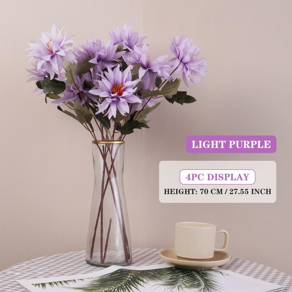 Искусственный цветок шелковый одиночный цветок свадебный красивое растение для комнаты дома рождественское украшение 70см/27,55дюйма