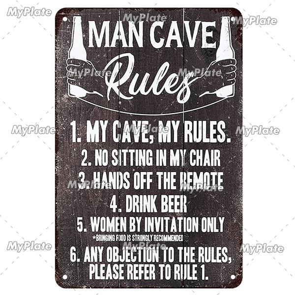 Мой гараж металлический знак винтажный механик жестяная вывеска мужская пещера украшение настенный декор для бара табличка домашний декор инструмент плакат