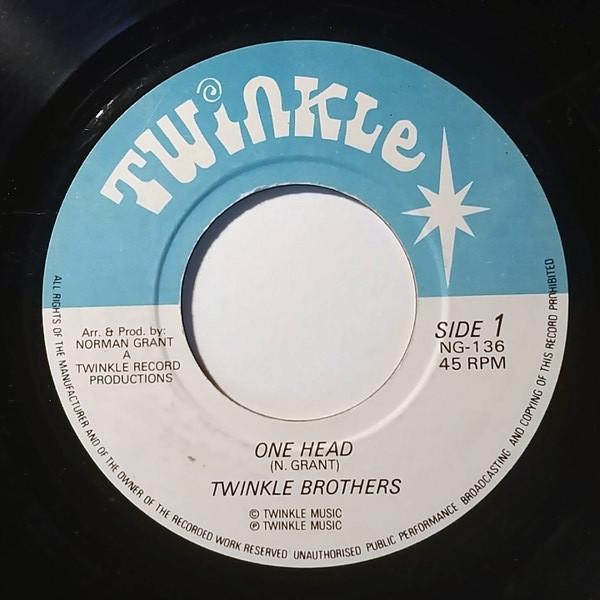 7-дюймовая пластинка TWINKLE BROTHERS One Head NG136 Twinkle 1978 UK Регги Ска Даб Б/у