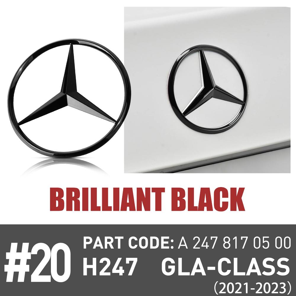 ABS Car Rear Trunk Emblem Sticker Mercedes Logo Badges Cover Decal For Mercedes Benz AMG GLA-class H247 2021-2023 A2478170500