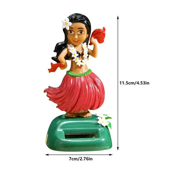 1 шт., креативные солнечные качающиеся гавайские куклы для девочек, украшения для автомобиля, хула, качающиеся мультяшные автомобильные украшения для девочек