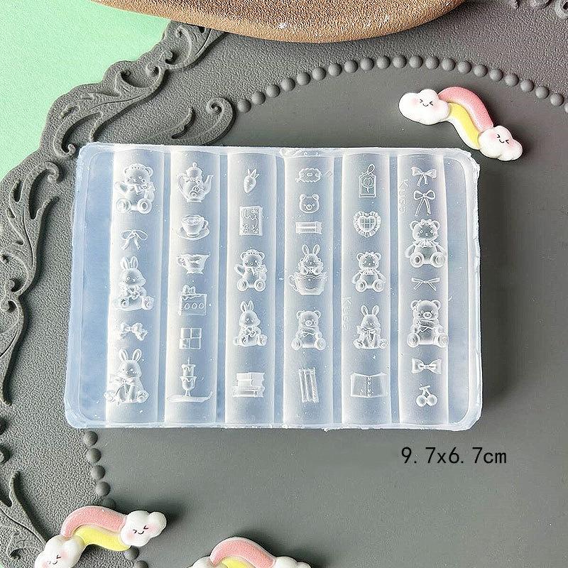 3D Фруктовый силиконовый молд для ногтей Сладкие лепестки цветов Ногти феи Шаблоны DIY Декор для нейл-арта Шаблон для маникюра для нейл-шармов