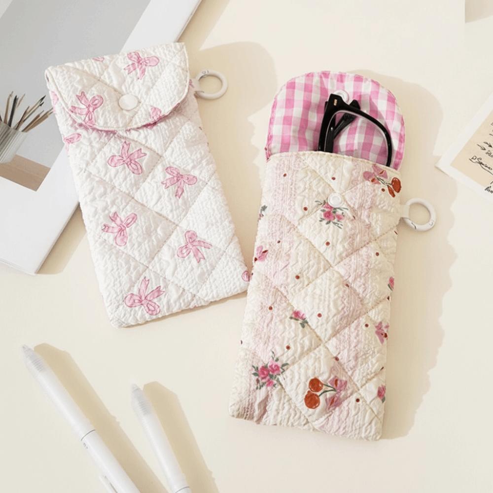 Portable Glasses Storage Bag Flower Sunglasses Pouch Cloth Printed Glasses Bag Male