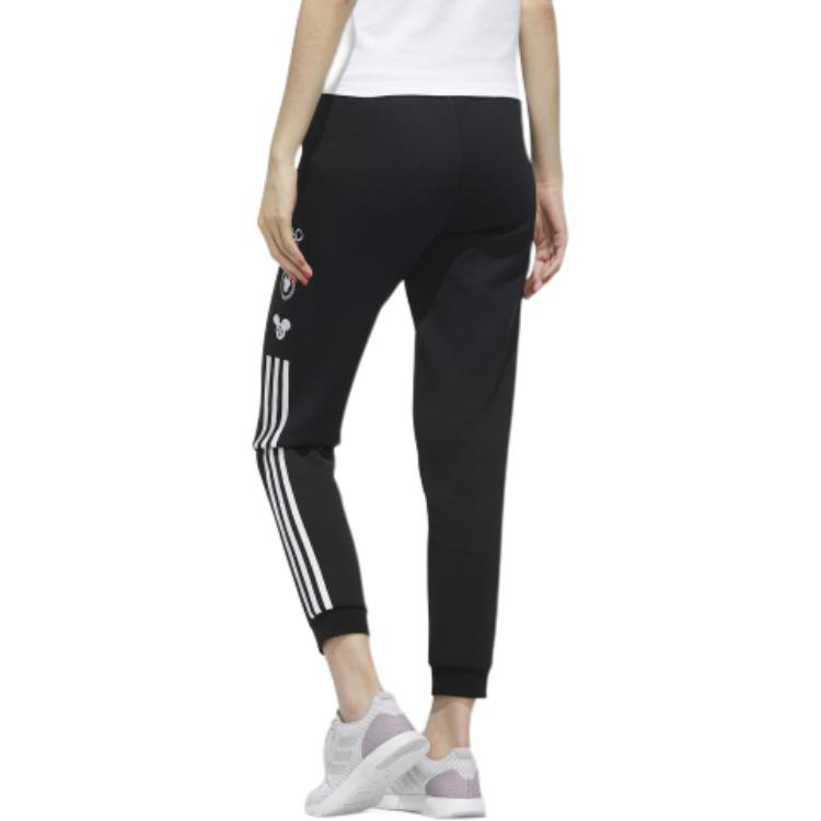 Adidas Neo X Disney Mickey Element Retro Sports Knit Casual Bottoms Women Bottoms Black GE7782