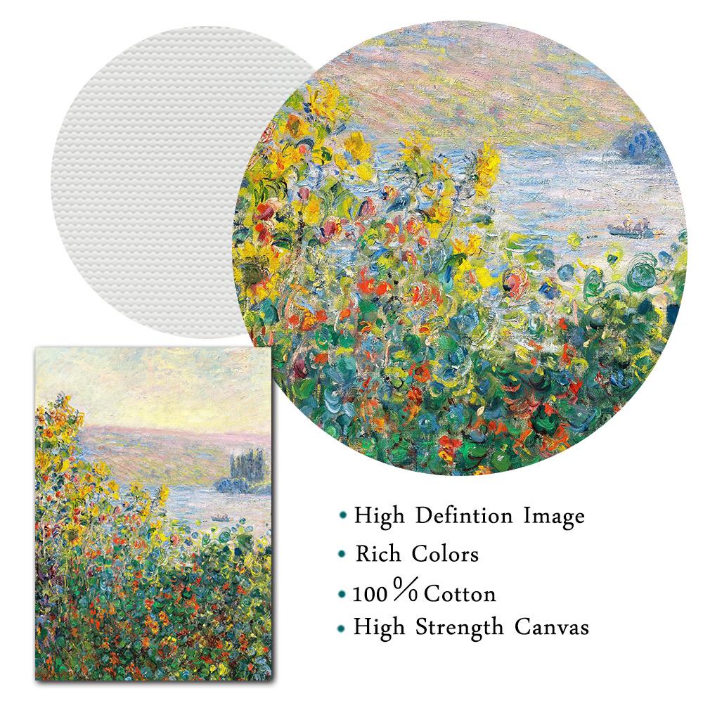 Клод Моне плакат винтажный весенний цветочный пейзаж настенный художественный принт маковое поле холст живопись скандинавские картины Декор в гостиную