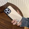 Клетчатый фруктовый стенд iPhone 14/16/17 Pro Max Эпоксидный ретро чехол для пары