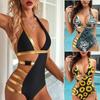 Summer New Fashion Women's Sexy One-piece Swimsuit Sleeveless Bikini Swimsuit Plus Size