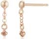 ESTELLE K10 Pink Gold Diamond Earrings, 0212-1445-0022-0000