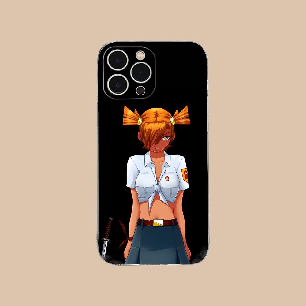 Вечное Лето Алиса Прозрачный ТПУ Чехол для Мобильного Телефона для iPhone 17 16 15 14 13 12 11 X XR XS Air Pro Max Plus Mini Цветной Чехол