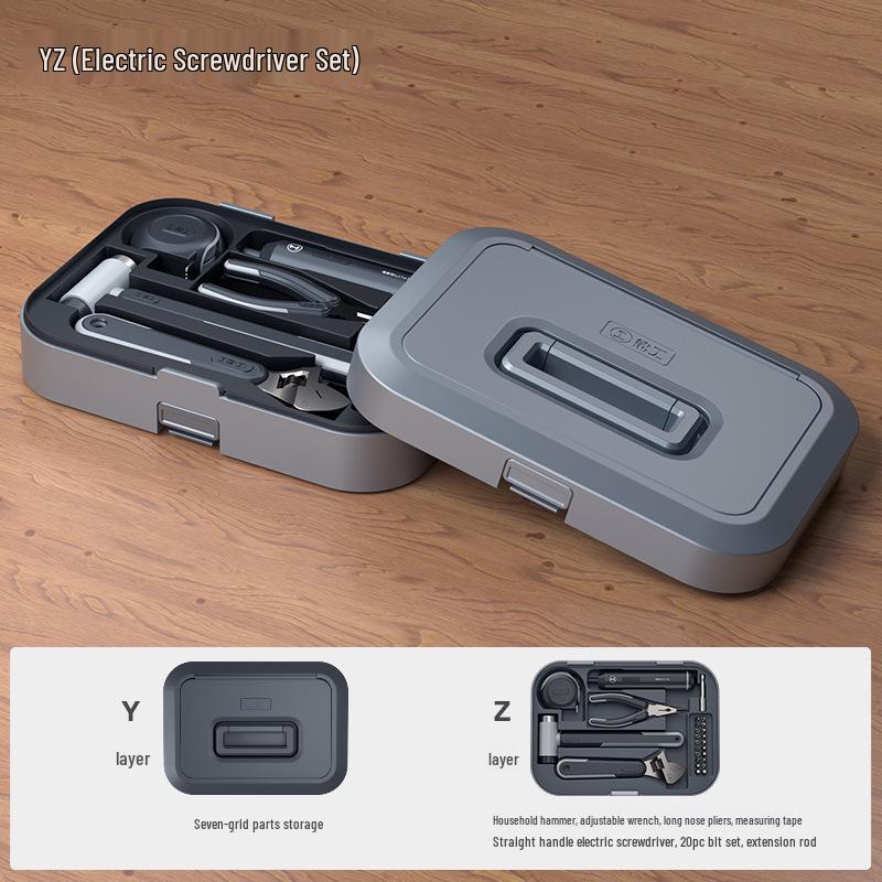 Многофункциональный набор инструментов «Зеленый Лес»: Полный набор для ремонта по дому и для электрика