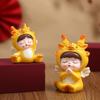 Resin Dragon Baby Ornament Auspicious Dragon Statue Cute Dragon Figurine  Children