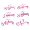 100pcs Paper Clips Prevent Slip Cute Flamingo Shaped Small Bookmark Paperclips for Paper Document Pink