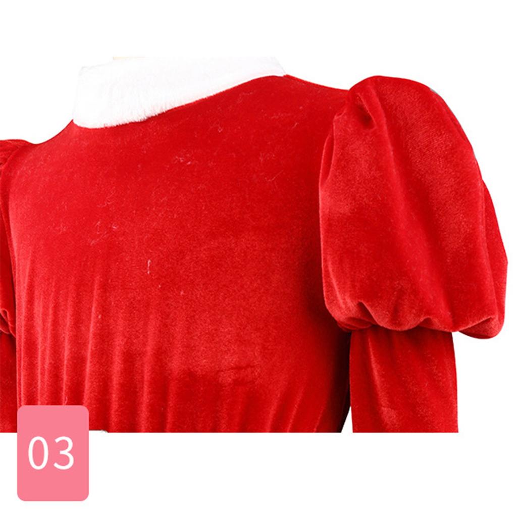 Christmas Red Dress Skirt Suit Party Party Costume Play Clothes Girls Puffy Dress