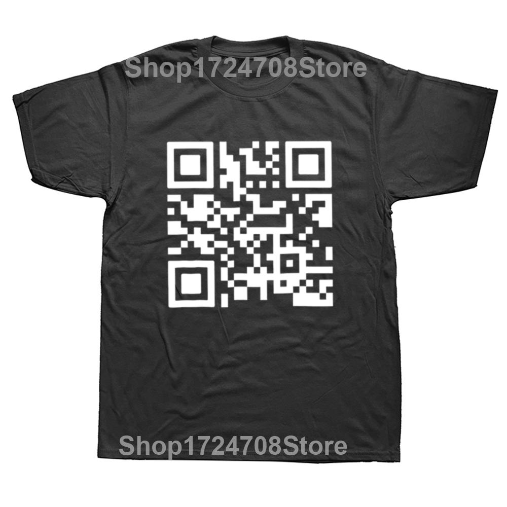 Смешная футболка с QR-кодом F You, смешной взрослый юмор, шутка, странный подарок, футболки 100% хлопок, мягкие, унисекс, с круглым вырезом, повседневные футболки, европейский размер