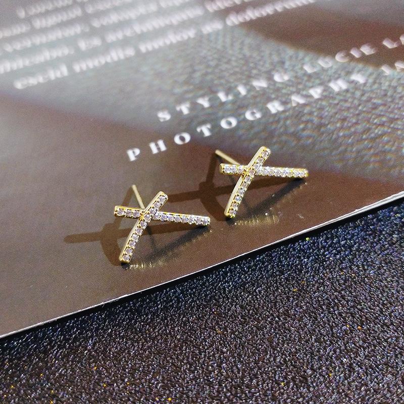 Super Fairy Diamond Earrings for Women's Silver Needle Korean Temperament Earrings High End Earrings