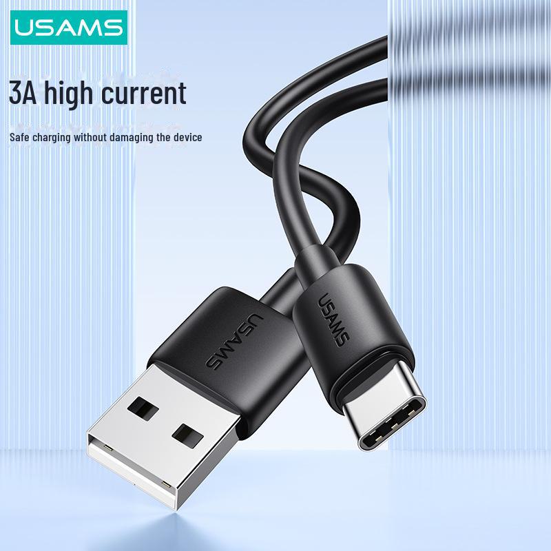 USAMS Nylon PD USB-C to USB-C Cable, 60W/100W, 5A Fast Charging