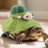Knitted Pet Tortoise Clothes Handmade Small Animal Apparel Turtle Cosplay Costume  Halloween Party
