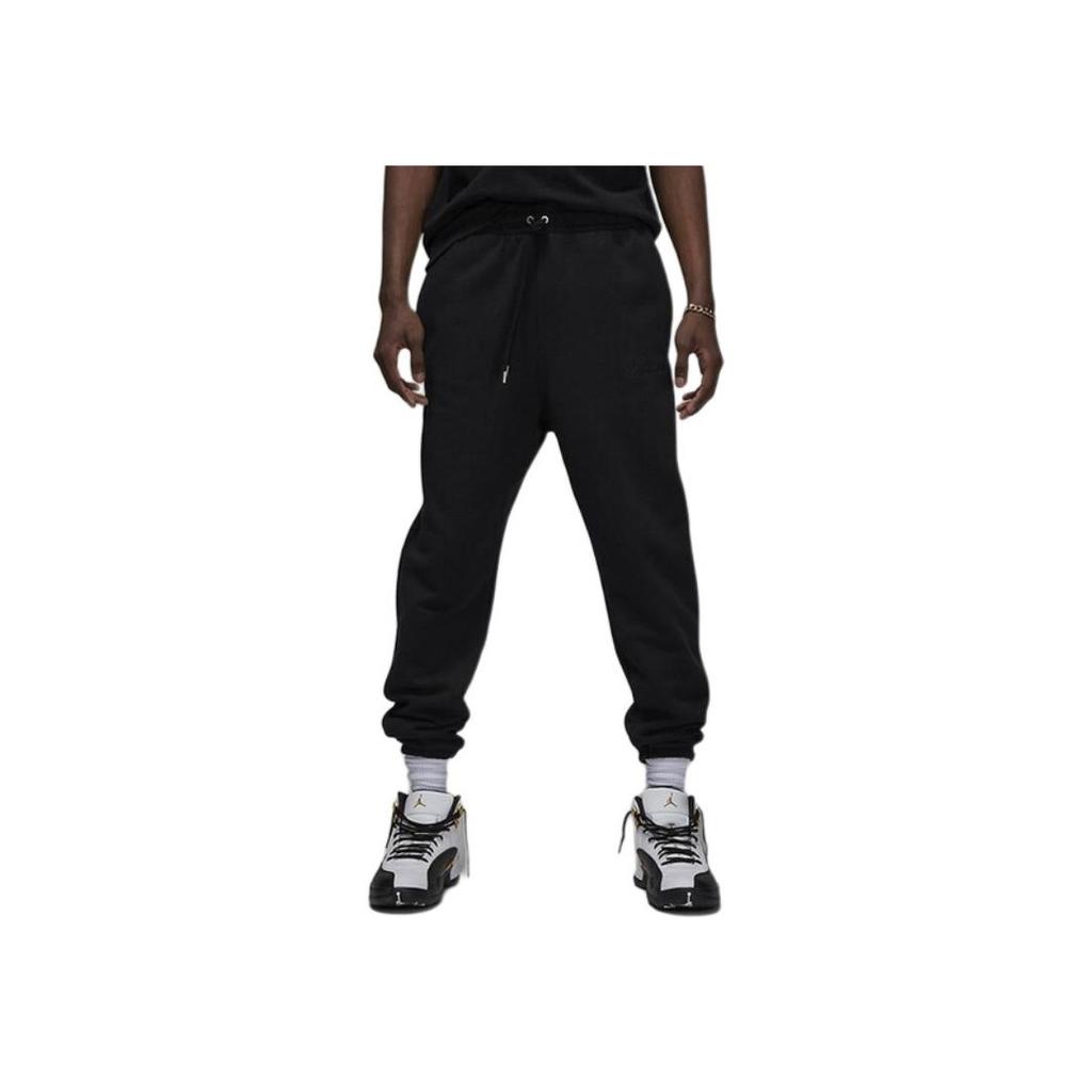 Jordan Трикотажные спортивные брюки мужские с вышитым логотипом, черные FJ0697-010