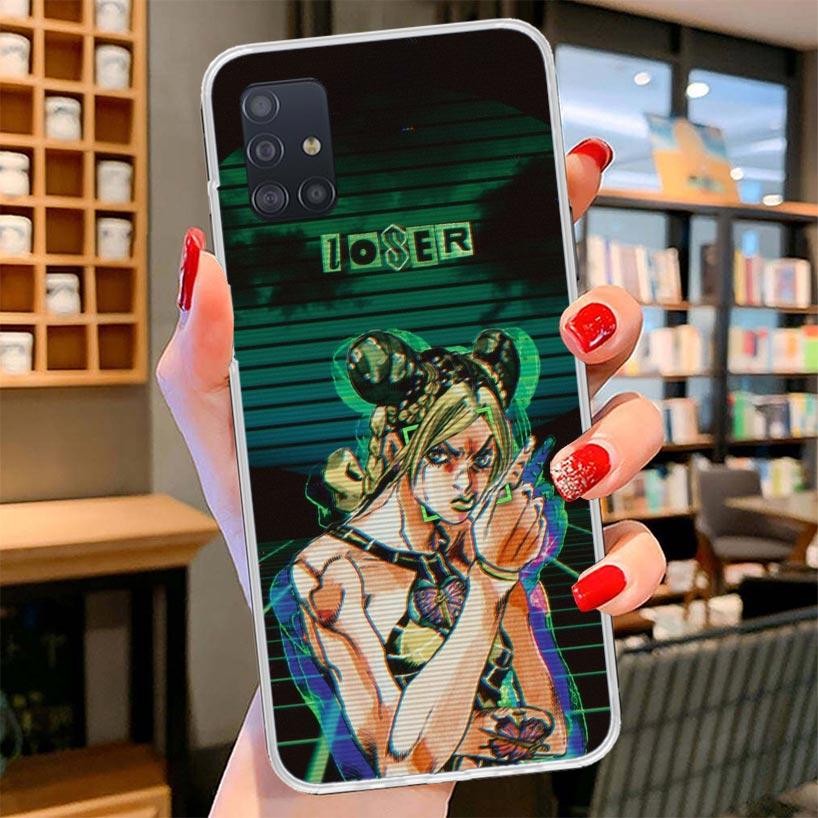 Чехол для телефона JoJo's Bizarre Adventure Джолин Куджо для Samsung Galaxy A12 A22 A32 A52 A72 A02S Чехол для телефона Note 20 Ultra 10 S10