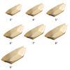 50PCS Boat-shape Tray Disposable Wooden Boat-shaped Plate Multi-size Wood Bowl  Wedding Ornament