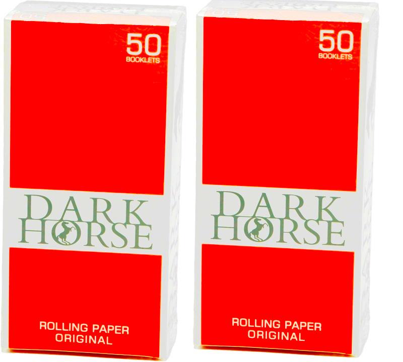 2 X Bibułki Bletki Do Papierosów Dark Horse Orginal 50X50Szt