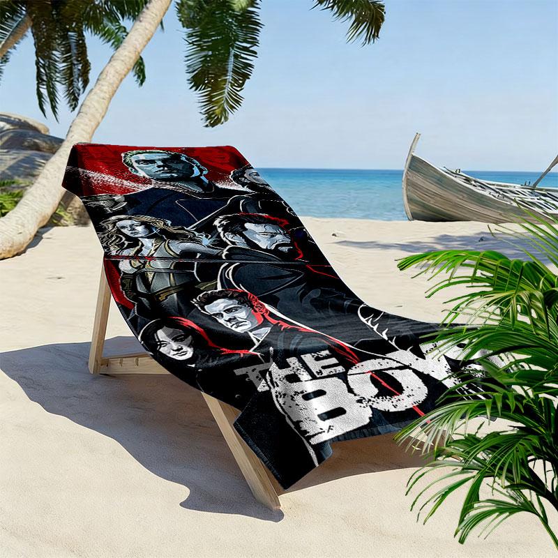 Bendy and the Ink Machine Print Beach Towel, Large Soft Quick Dry Towel for Beach Camping Swimming