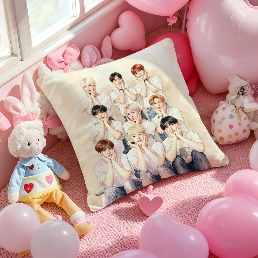 Kpop CCCCRAVITYSS Cushion Cover Pattern Printed Pillowcase for Living Room Sofa Cushion Cover Bedroom Decor