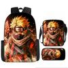Детский школьный рюкзак «Наруто» из легкого прочного материала с забавным принтом для юных учеников