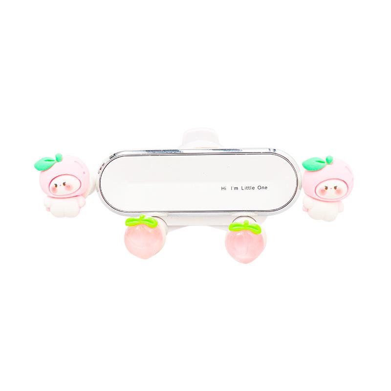 Противоударный автомобильный держатель для телефона с кроликом на воздуховоде для девочек