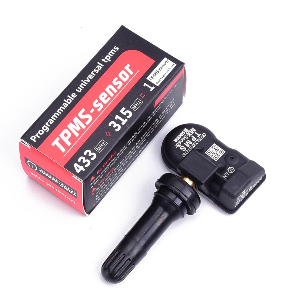 Датчики TPMS MX-Sensor 2 в 1 TPS218 Металлический резиновый ниппель Программируемый вкручиваемый датчик контроля давления в шинах TS408 TS600 TS508