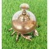 Vintage Antique Brass Crab Bell Hotel Counter Reception Bell Office Desk Bell